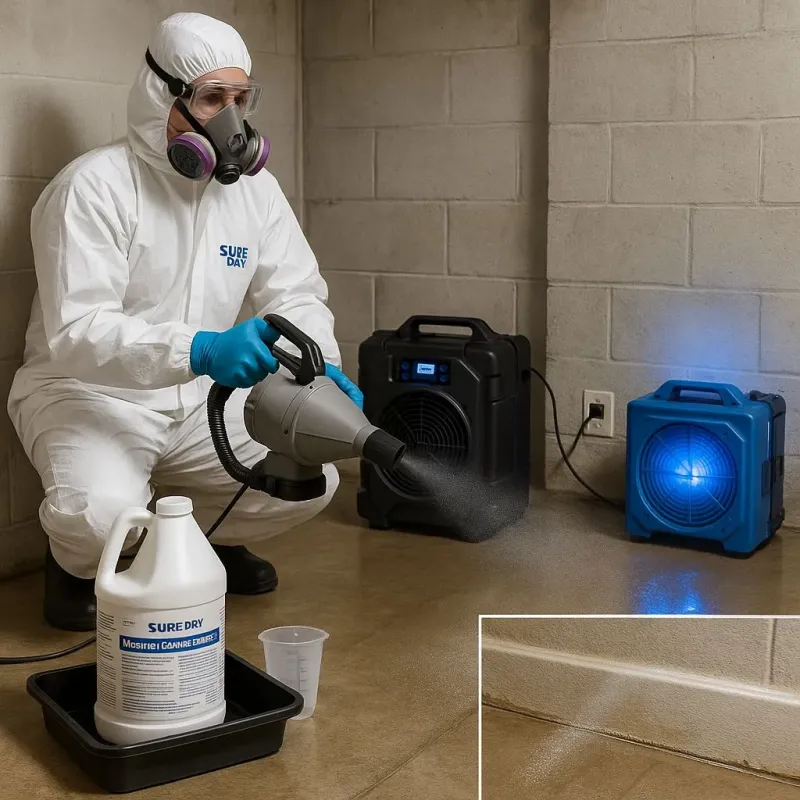 Sanitization and Odor Removal process in Lacy-Lakeview, TX